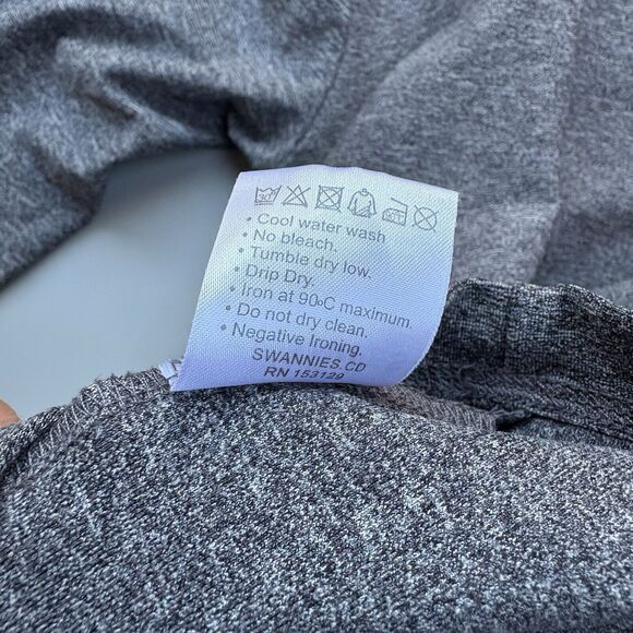 Swannies Men Medium 1/4 Zip Jacket Pullover Golf Long Sleeve Top Stretch Gray - Picture 10 of 10